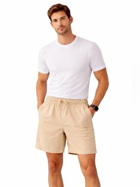 Old Navy Built-In Flex Jogger Shorts butter Yellow Mens Small summer